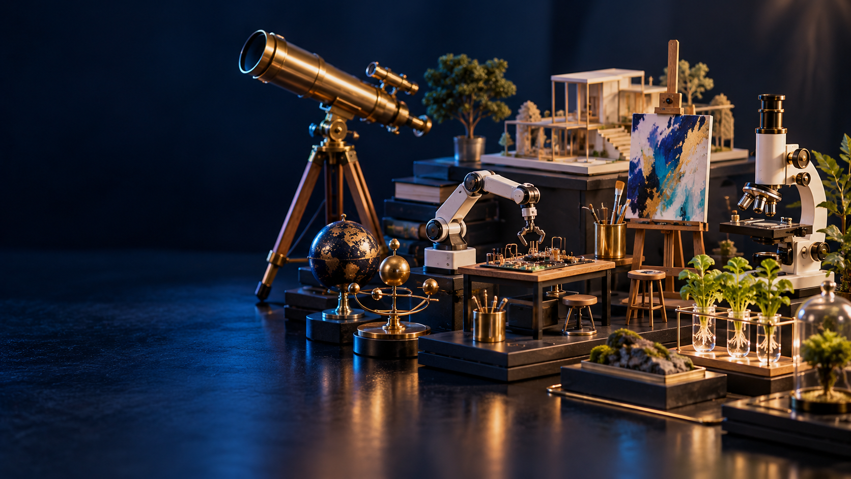 Conceptual miniature learning landscape